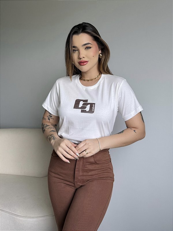 T-SHIRT COLCCI LOGO - OFF WHITE