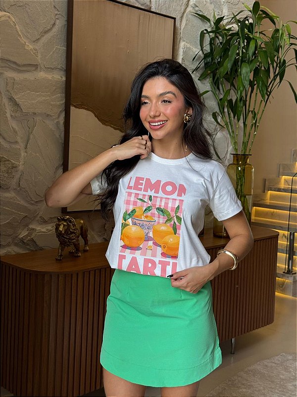 T-SHIRT DTF LEMON TARTE - OFF WHITE