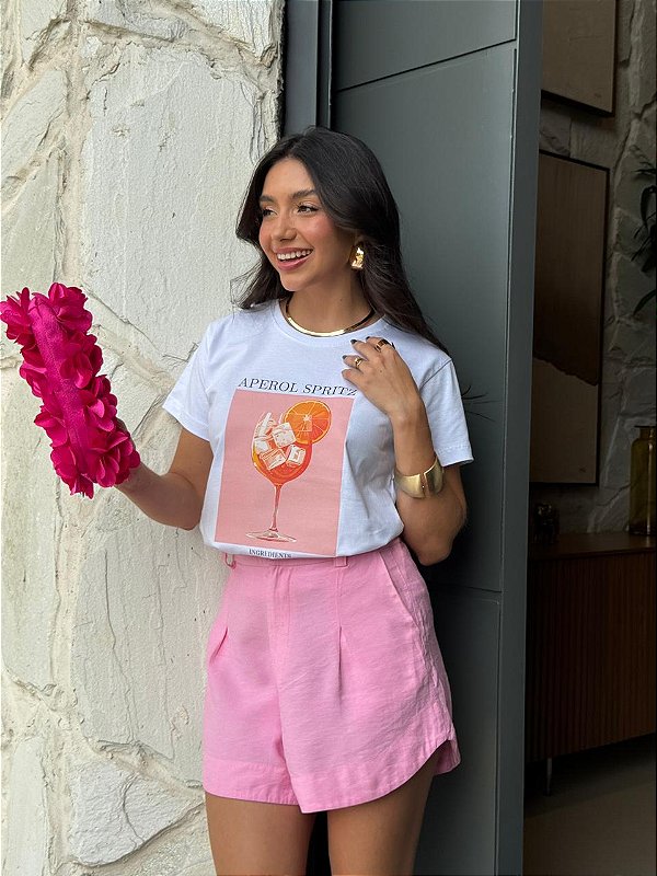 T-SHIRT DTF APEROL SPRITZ - BRANCO