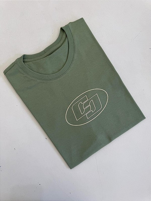T-SHIRT COLCCI CIRCULO LOGO - VERDE OLIVA