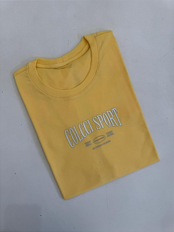 T-SHIRT COLCCI SPORT - AMARELO MANTEIGA