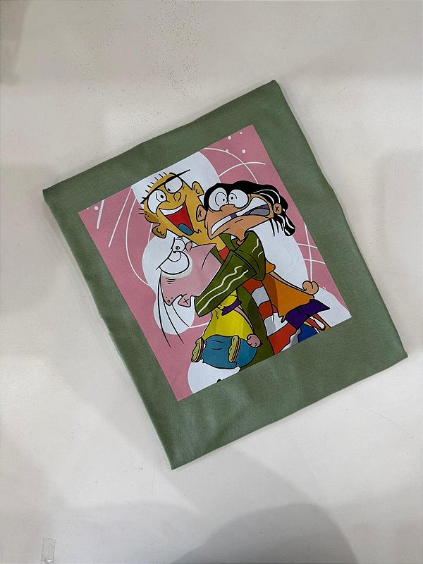 T-SHIRT DTF DU DUDU E EDU - VERDE OLIVA