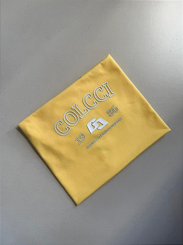 T-SHIRT COLCCI ORIGINAL CLOTHING - AMARELO MANTEIGA