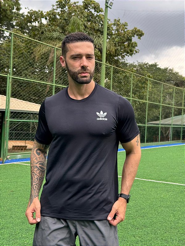 CAMISETA MASCULINA DRY FIT DTF ADIDAS - PRETO