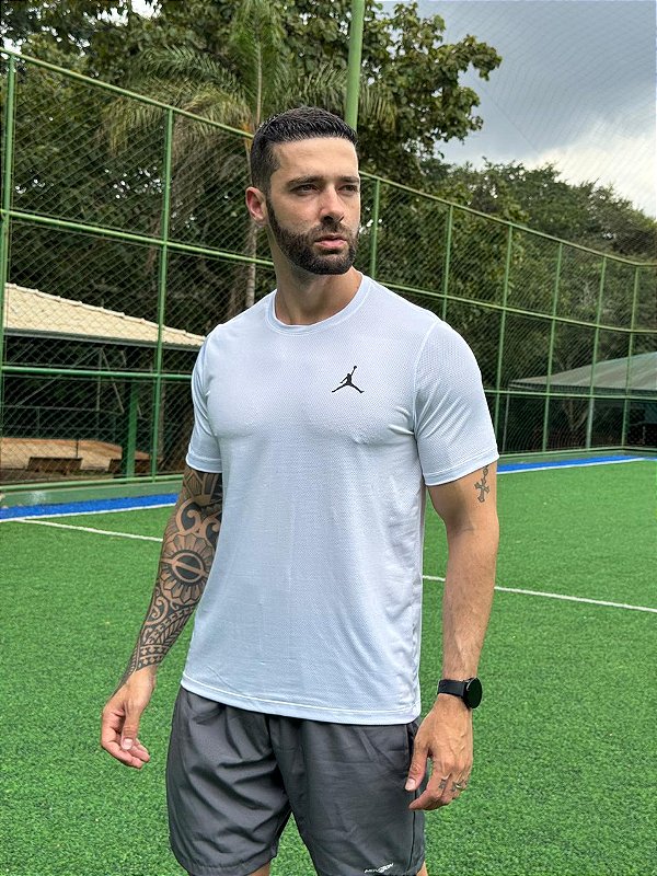 CAMISETA MASCULINA DRY FIT DTF JORDAN - BRANCO