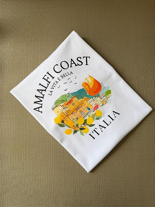 T-SHIRT DTF AMALFI COAST - BRANCO