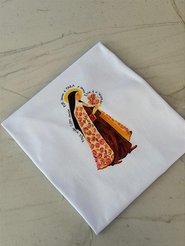 T-SHIRT DTF TEREZINHA DAS ROSAS - BRANCO