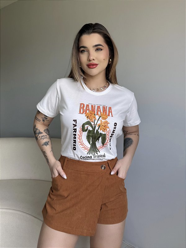 T-SHIRT DTF BANANA FARM RIO - OFF WHITE