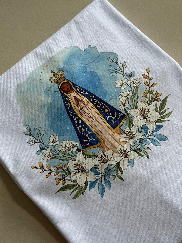 T-SHIRT DTF NOSSA SENHORA RAMOS DE FLORES - OFF WHITE