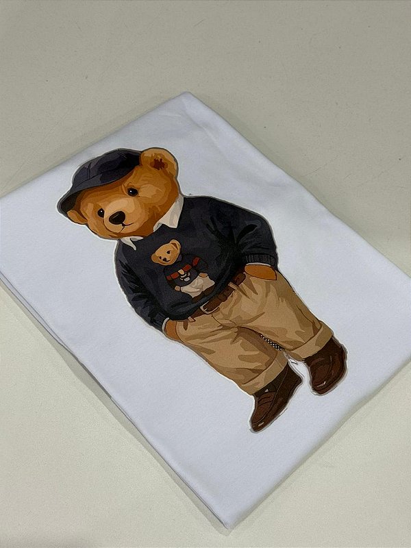 T-SHIRT DTF URSO SOCIAL - BRANCO