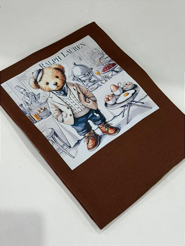 T-SHIRT DTF RALPH LAUREN - MARROM