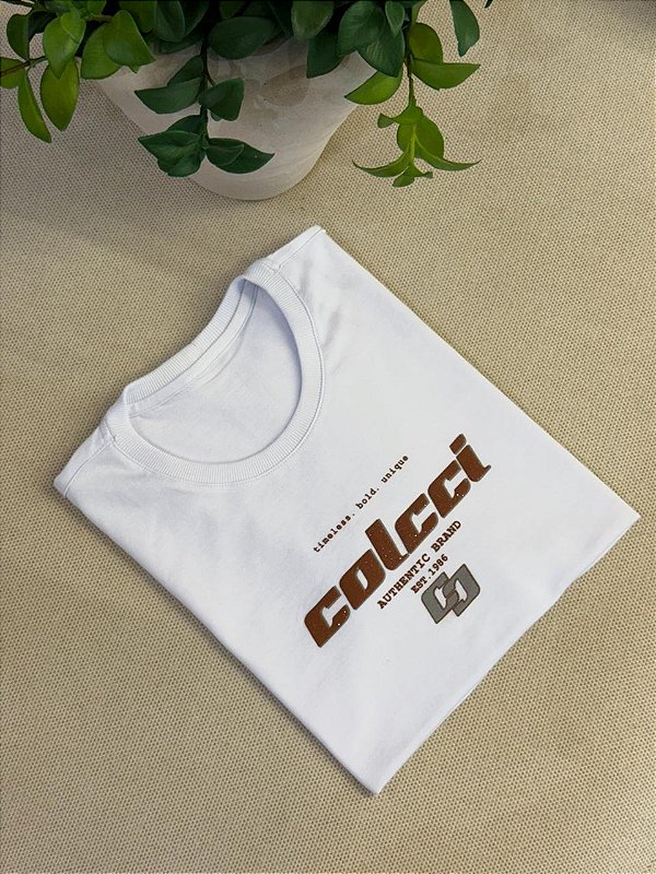 T-SHIRT COLCCI AUTHENTIC BRAND - BRANCO