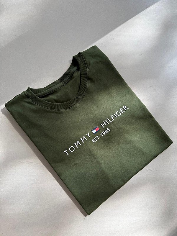 T-SHIRT TOMMY HILFIGER - VERDE MILITAR