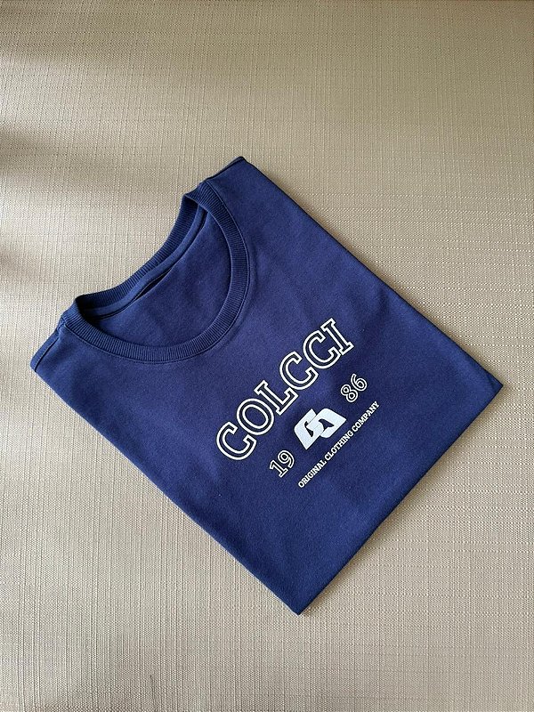 T-SHIRT COLCCI 1986 ORIGINAL - AZUL  MARINHO