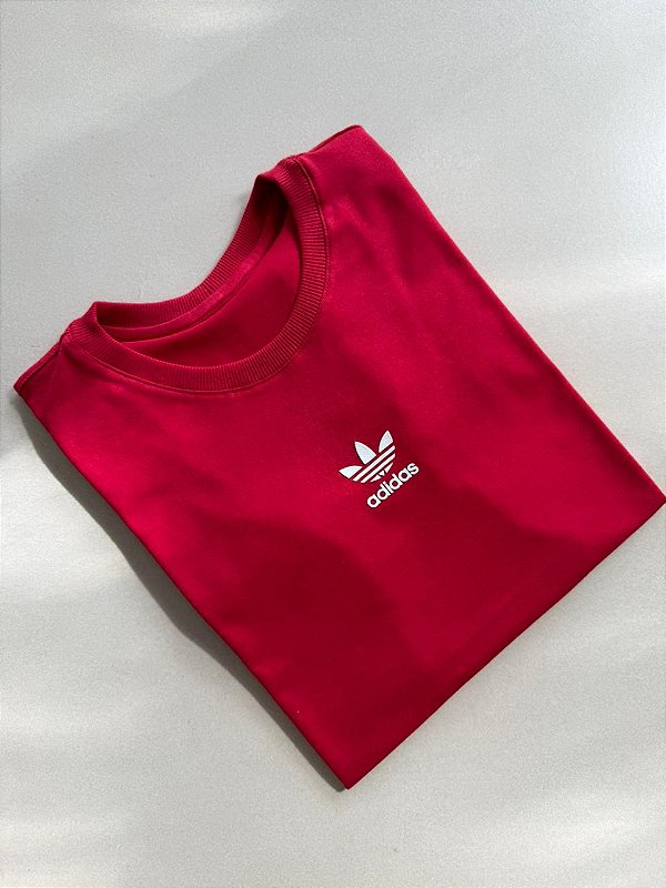 T-SHIRT ADIDAS ALTO RELEVO - VERMELHO