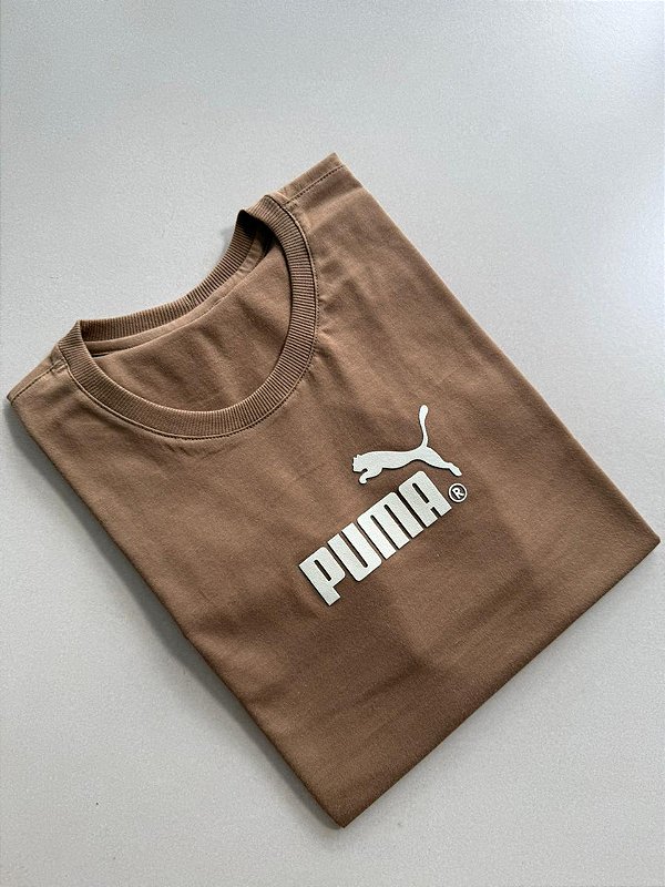 T-SHIRT PUMA - MARROM TERRA
