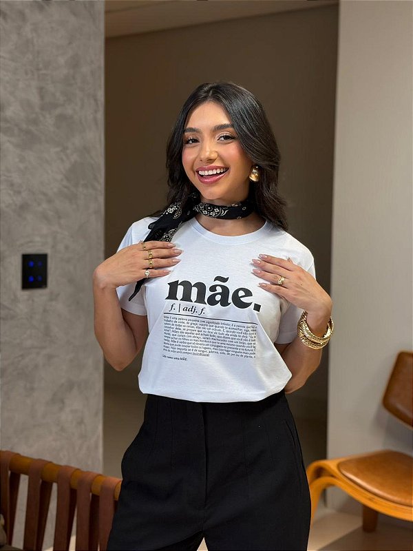 T-SHIRT DTF SIGNIFICADO MÃE - BRANCO