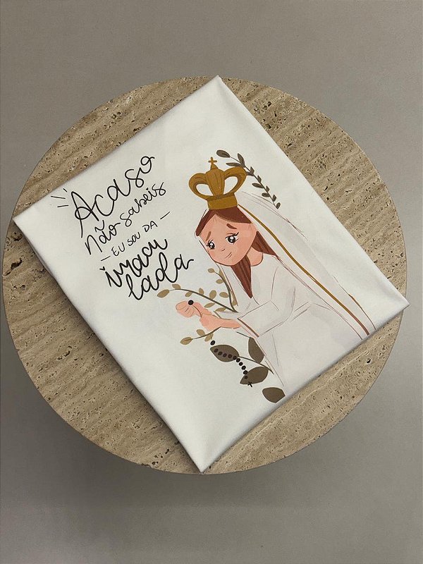 T-SHIRT DTF ACASO NÃO SABEIS, EU SOU DA IMACULADA - OFF WHITE