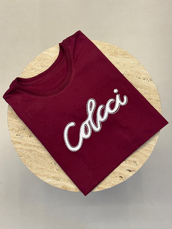 T-SHIRT COLCCI PUFF - BORDO