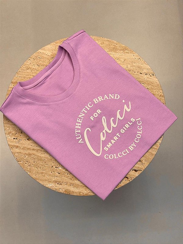 T-SHIRT COLCCI SMART GIRLS C/GLITTER - LAVANDA