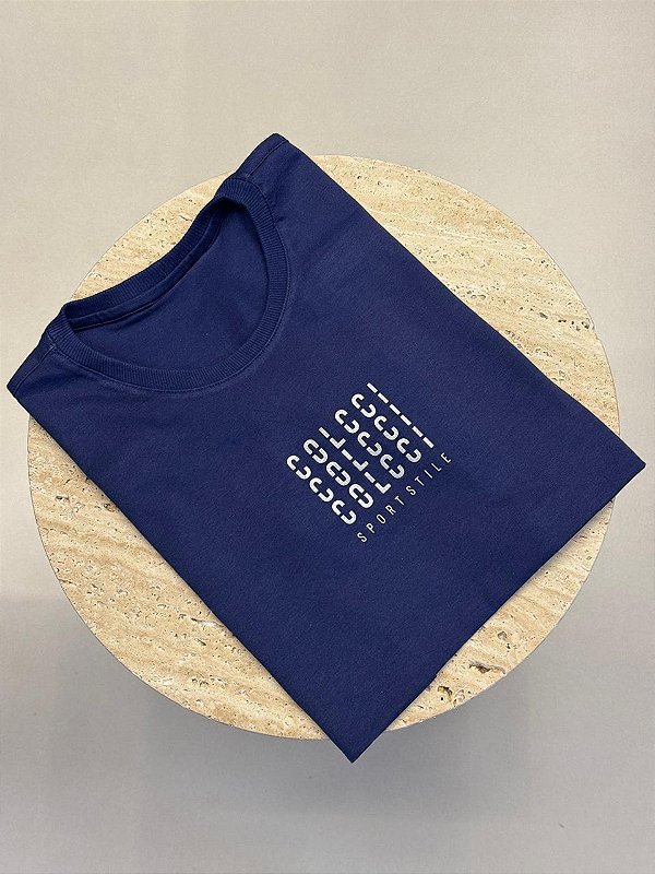 T-SHIRT COLCCI SPORT STILE - AZUL MARINHO