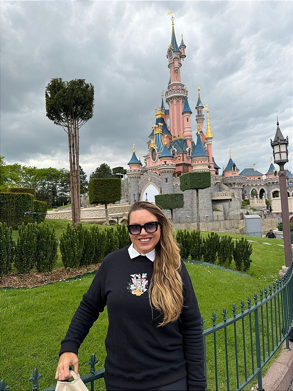 MOLETOM DTF TURMA DO MICKEY DISNEY - PRETO