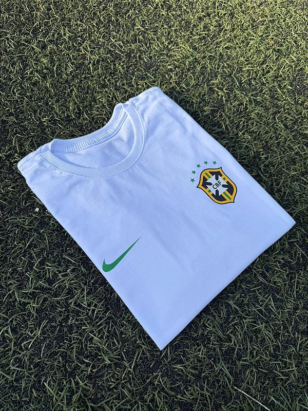 CAMISETA MASCULINA DTF BRASIL NEYMAR JR - BRANCO
