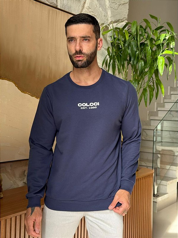 MOLETOM COLCCI EST.1986 - AZUL MARINHO