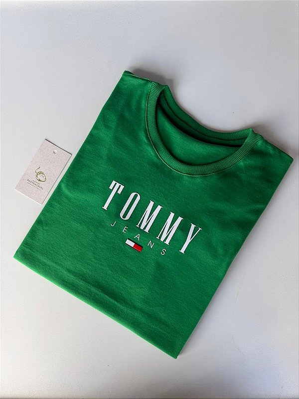 T-SHIRT TOMMY JEANS - VERDE BANDEIRA