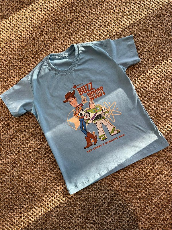 T-SHIRT INFANTIL DTF TOY STORY´S DYNAMIC DUO - AZUL JEANS