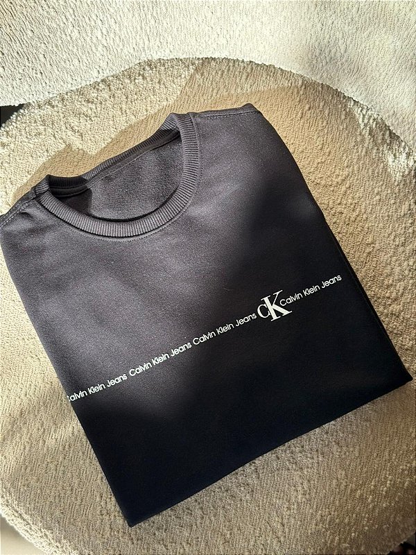 MOLETOM CALVIN KLEIN (CK) - PRETO