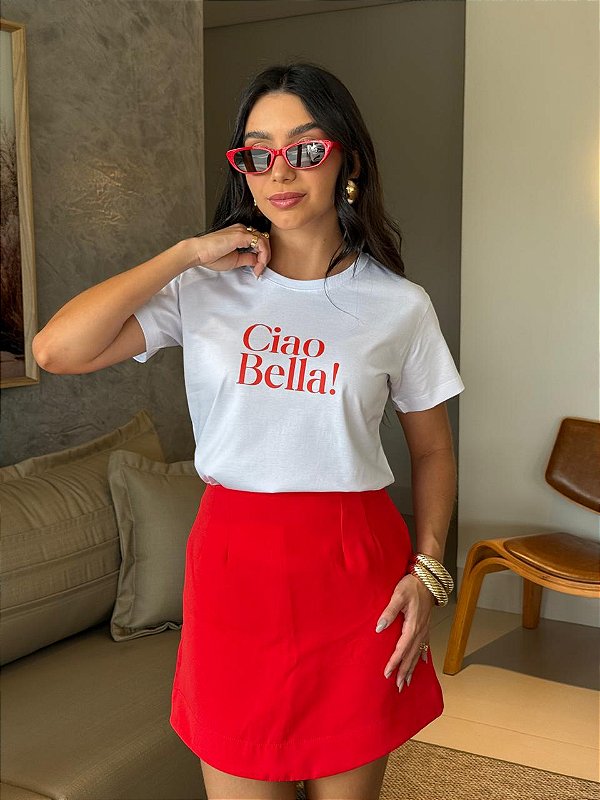 T-SHIRT DTF CIAO BELLA! - BRANCO