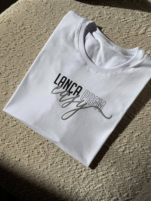 T-SHIRT LANÇA PRFM EASY (CINZA) - BRANCO