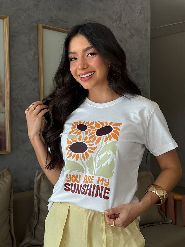 T-SHIRT DTF YOU ARE MY SUNSHINE - OFF WHITE