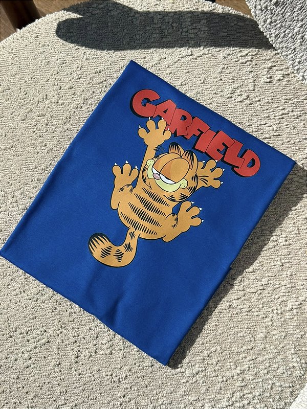T-SHIRT DTF GARFIELD - AZUL BIC