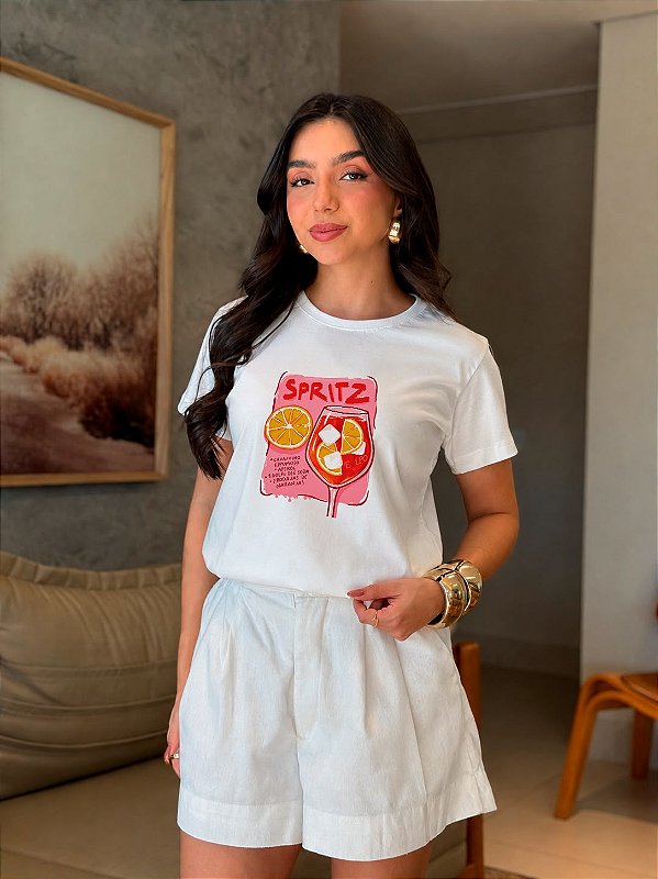 T-SHIRT DTF SPRITZ - OFF WHITE