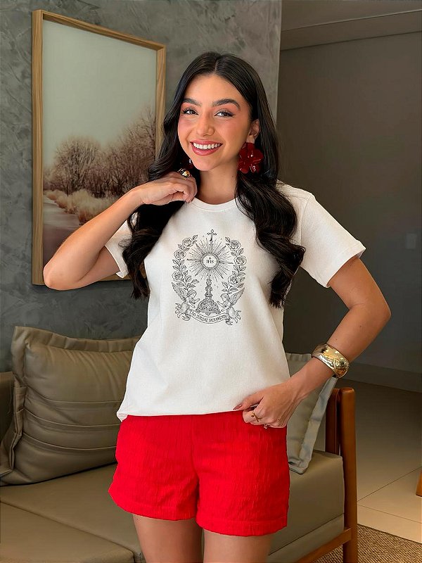 T-SHIRT DTF TÃO SUBLIME SACRAMENTO - OFF WHITE