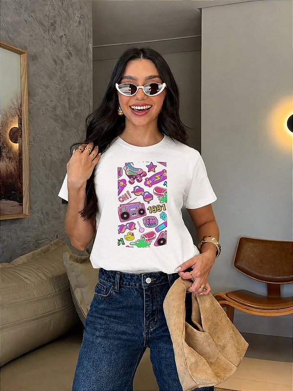 T-SHIRT MOSAICO 1991 - OFF WHITE