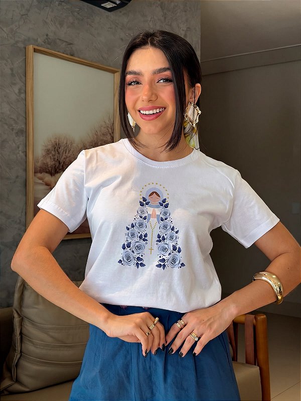 T-SHIRT DTF NOSSA SENHORA ROSAS