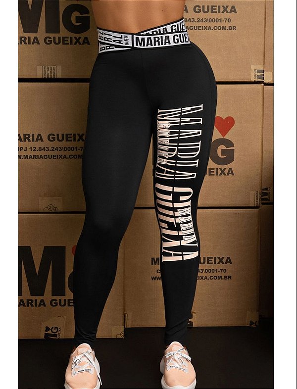 Conjunto top + legging ziper sport maria gueixa - Conjunto de