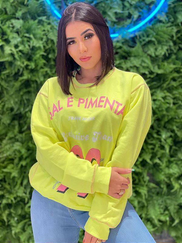 Blusa de Moletom 99 Sal e Pimenta