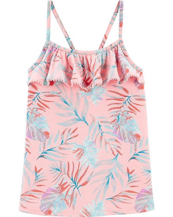 Blusinha Carter's de alcinhas, em algodão - Tropical
