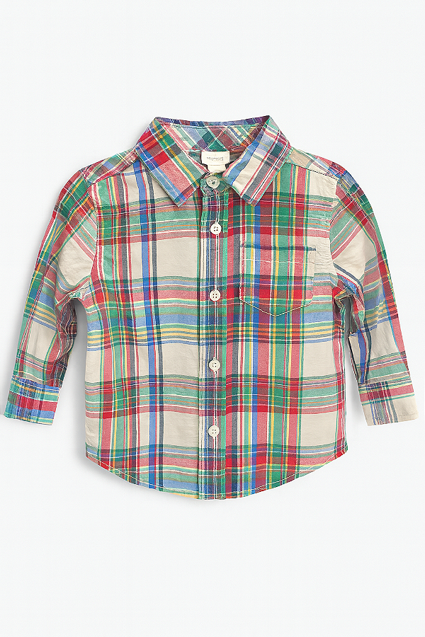 Camisa Gymboree, manga longa - Xadrez