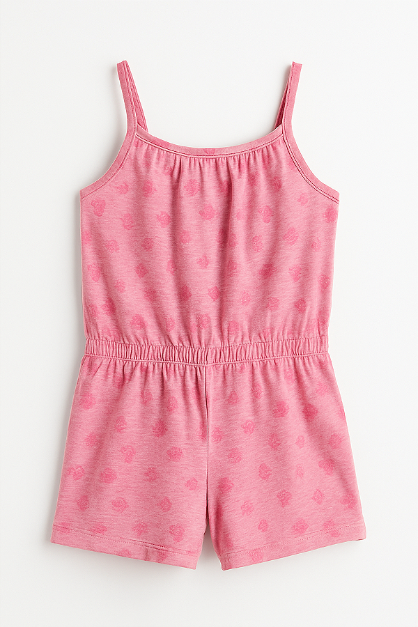 Romper GAP, em algodão - Flamingos