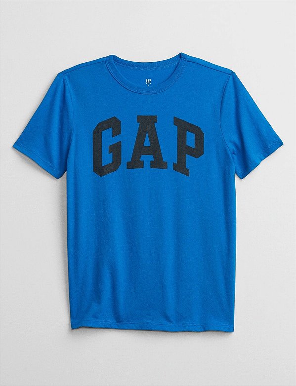 Camiseta GAP, manga curta - Azul