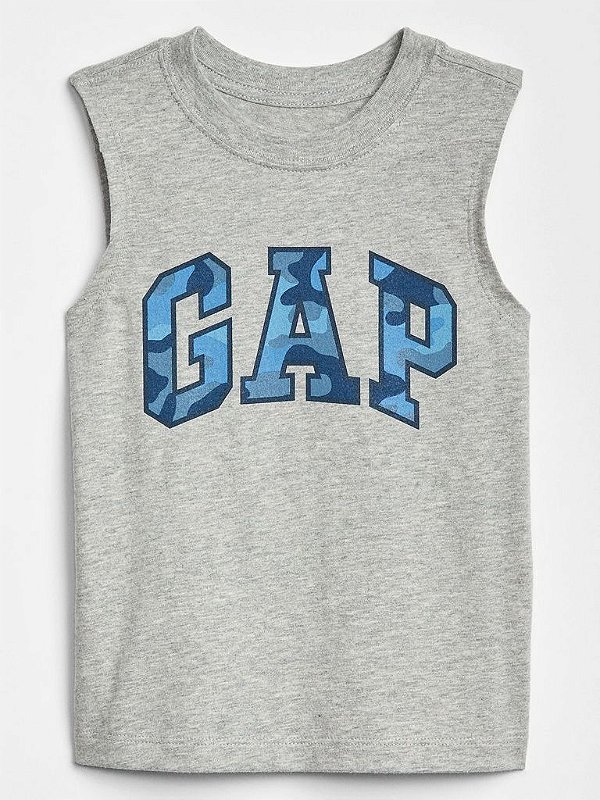 Camiseta GAP, regata, em algodão - Camuflado