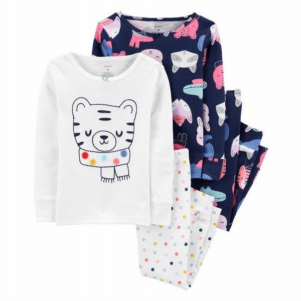 Kit Pijamas Carter's - 4 peças - Gato