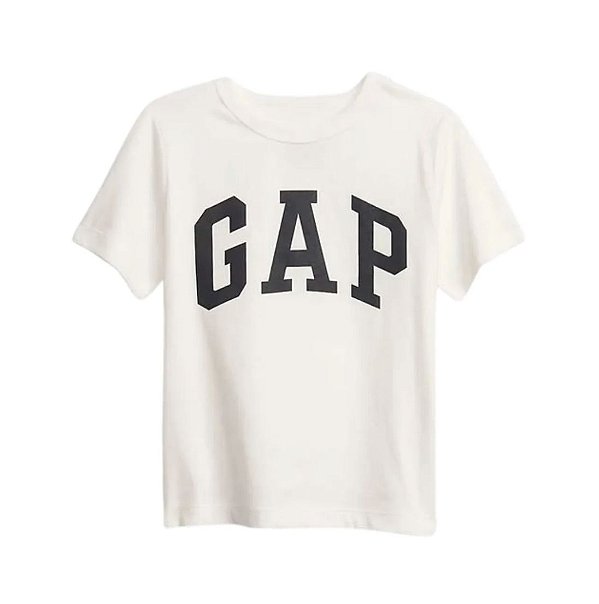 Camiseta GAP, manga curta, em algodão - Branca