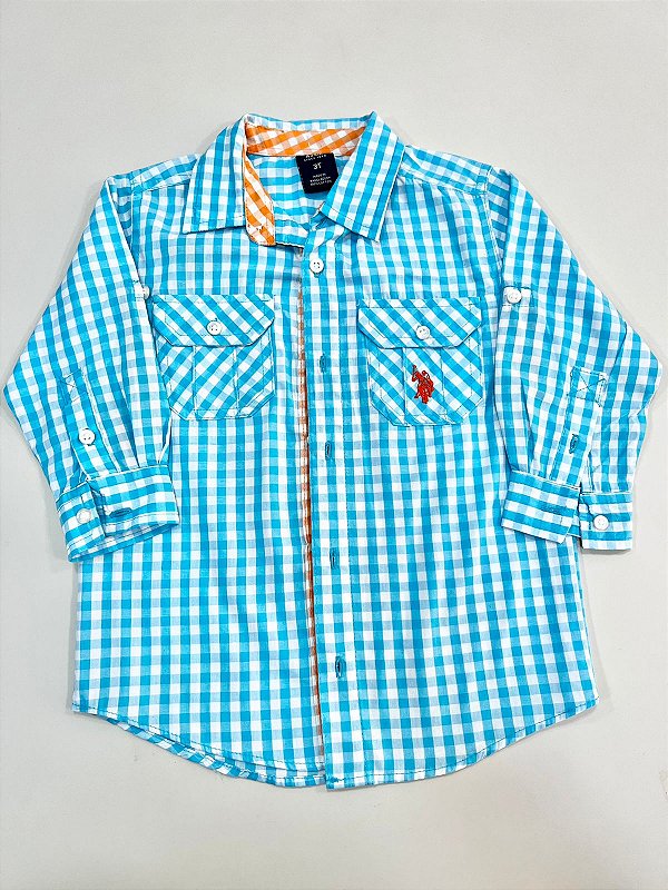 DESAPEGO 3 ANOS - Camisa social U.S. POLO ASSN - Xadrez