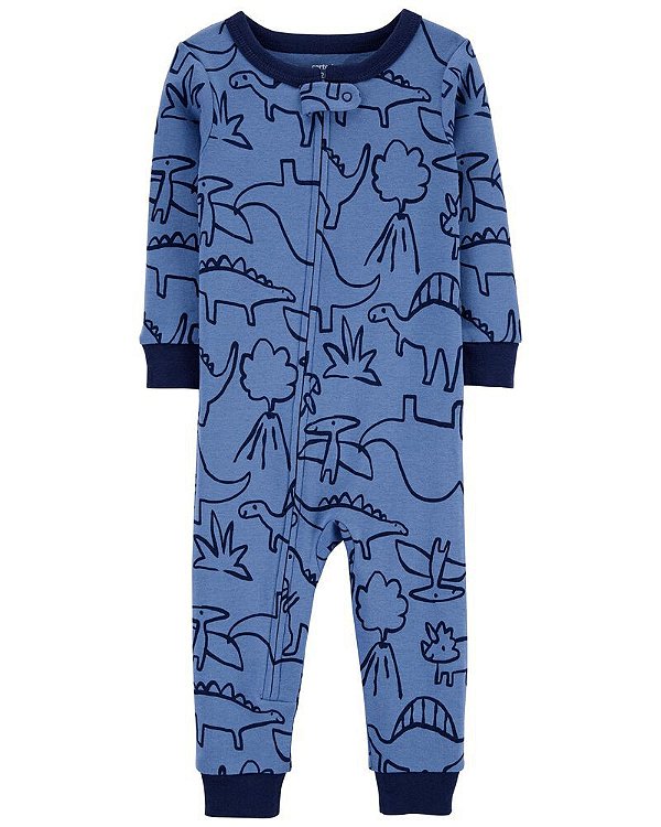 Pijama Macacão Carter’s em Algodão, Sem Pé – Dinossauros